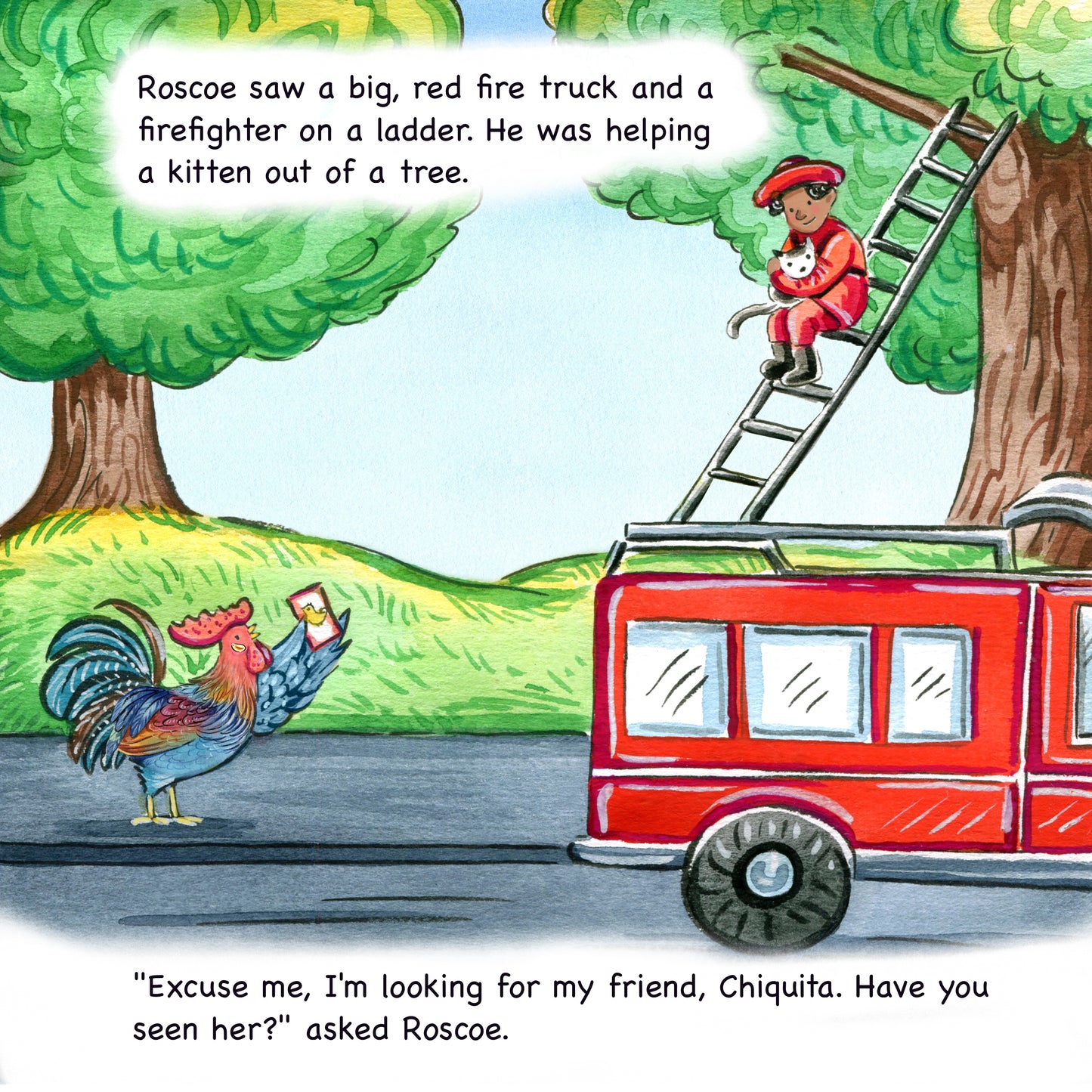 Roscoe and Community Helpers Never Give Up- Book