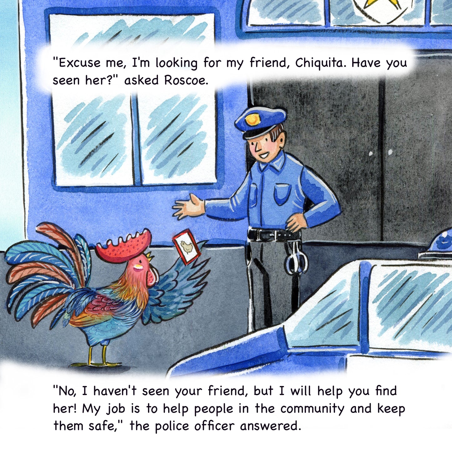 Roscoe and Community Helpers Never Give Up- Book
