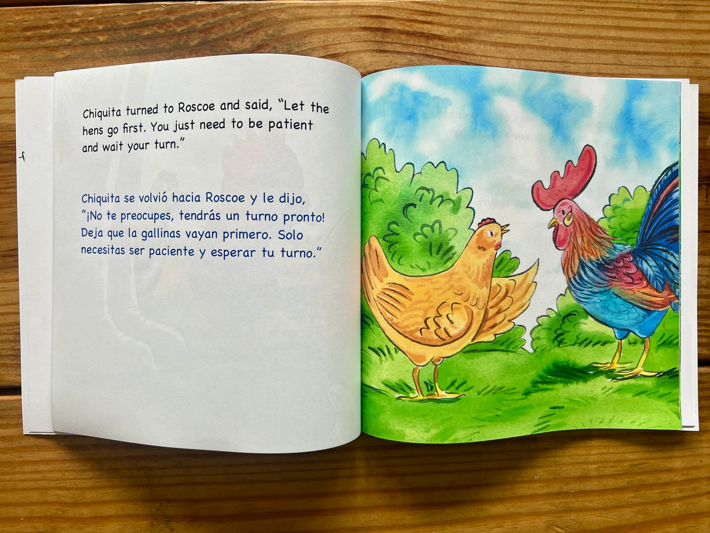 (Bilingual: English/Spanish) Roscoe Learns to Wait: Aprende a esperar - Book