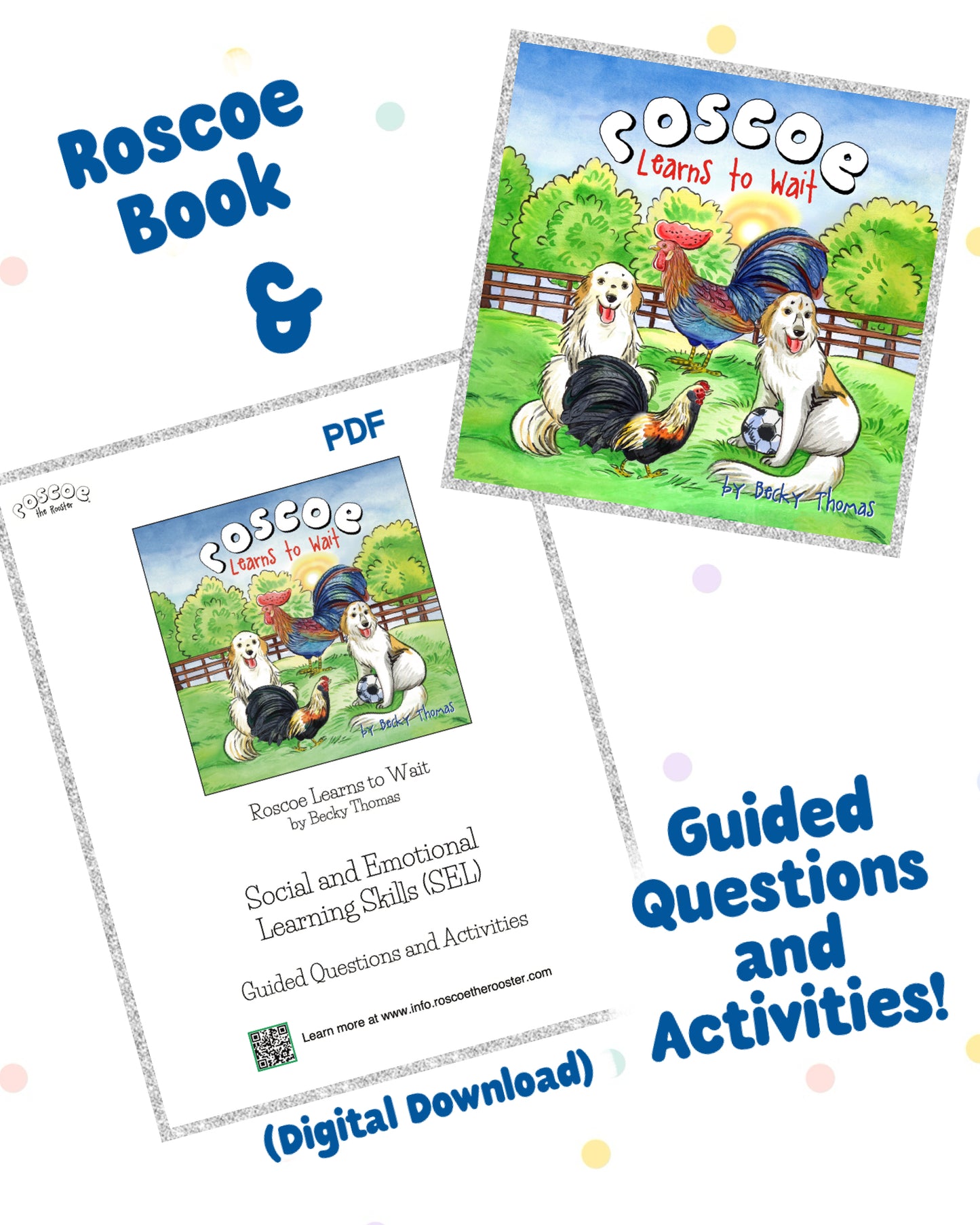 Bundle: Roscoe Learns to Wait Book with SEL Guide PDF