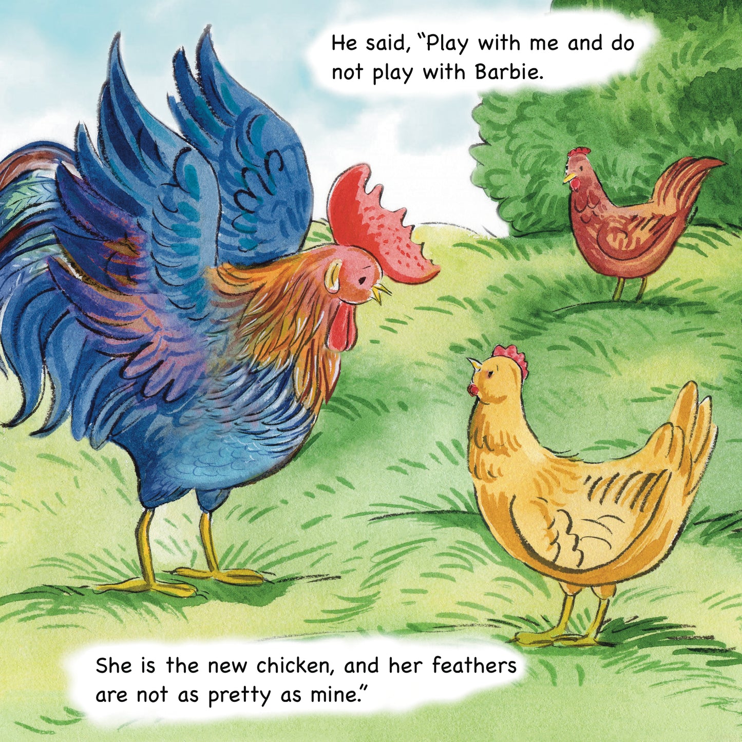 Roscoe the Bossy Rooster- HARDCOVER!
